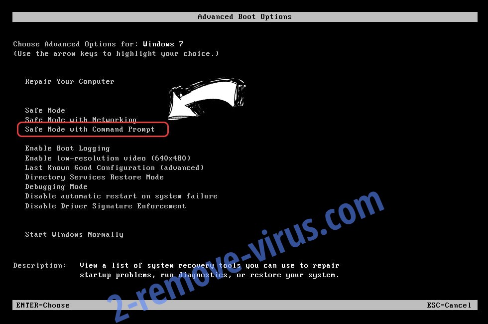 Windows boot menu - command prompt