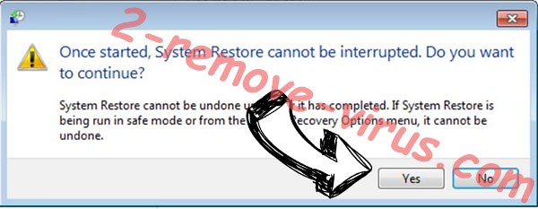 Kmrox Ransomware removal - restore message