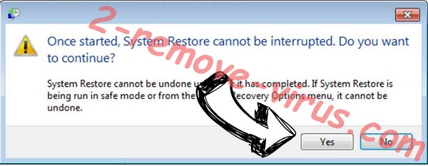 Suncrypt ransomware removal - restore message