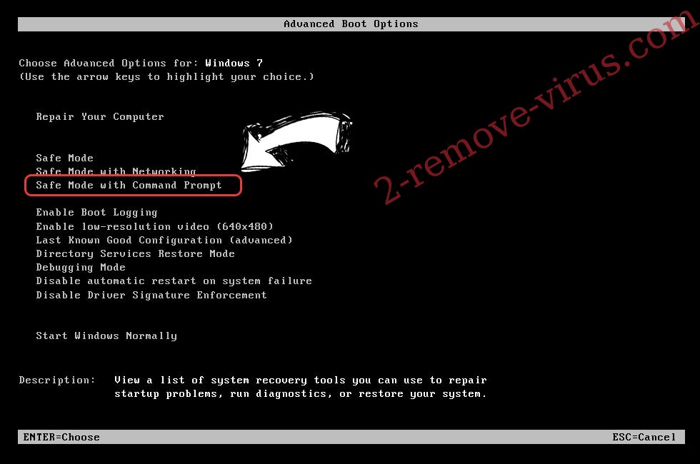 Windows boot menu - command prompt