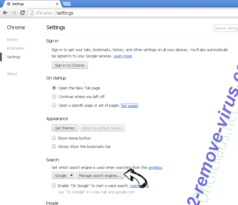 Searchsmarters.online Chrome extensions disable