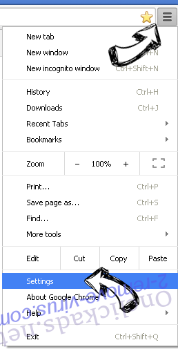 Didisearch.com Chrome menu