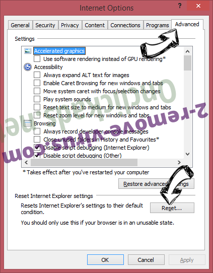 Onclickads.net IE reset browser