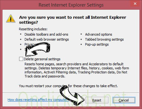 Email Enhanced Redirect IE reset