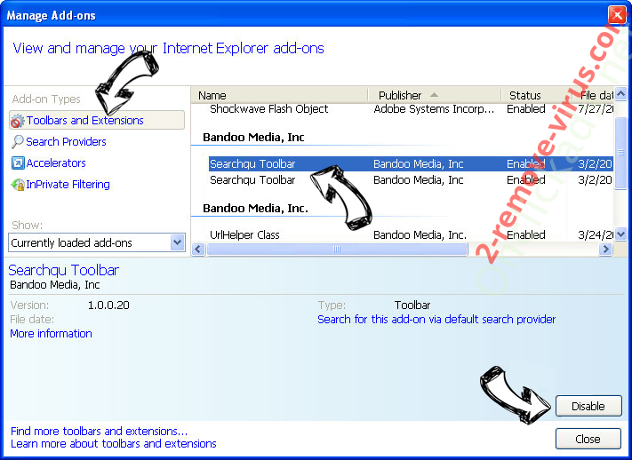 Email Enhanced Redirect IE toolbars and extensions