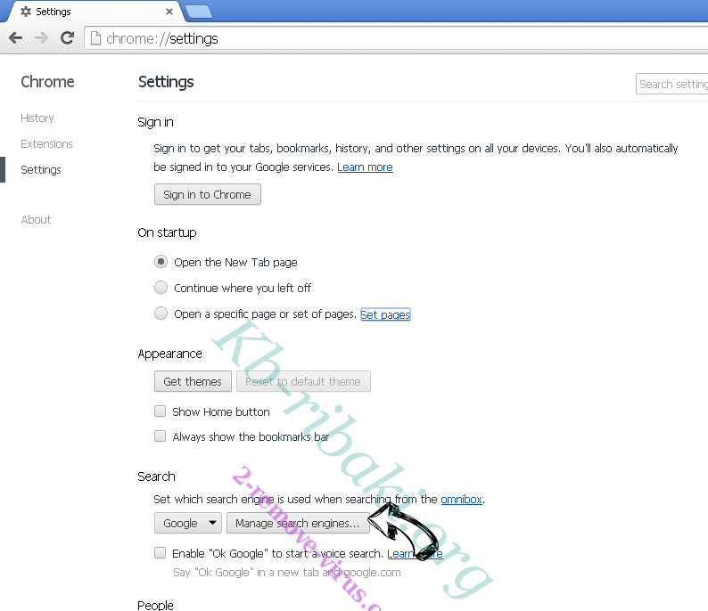 Searchmo.xyz redirect Chrome extensions disable