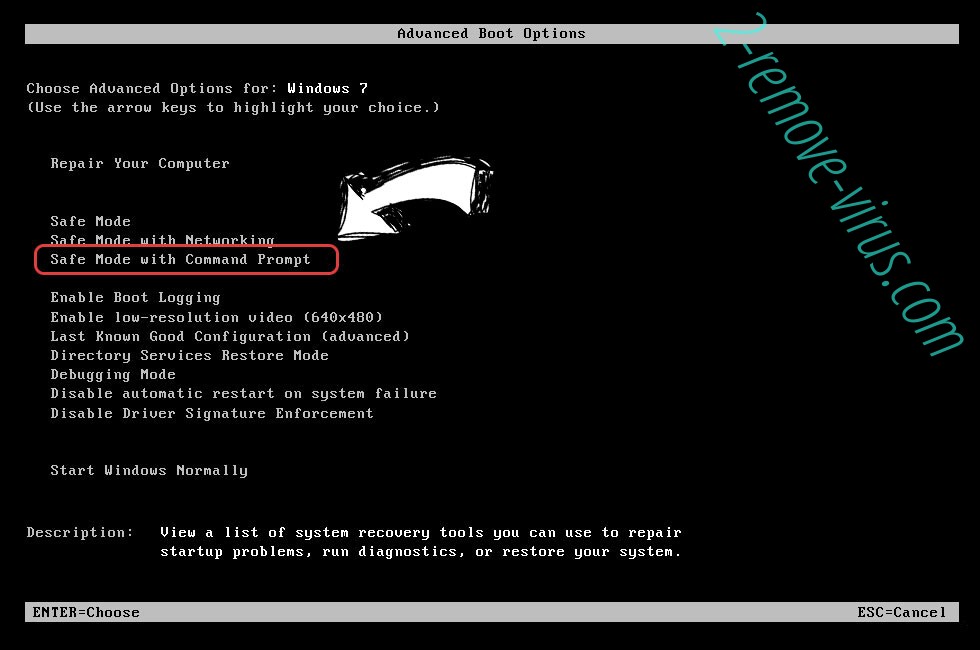 Windows boot menu - command prompt