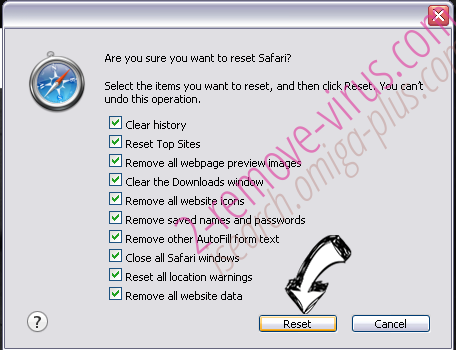 Search.Yahoo.com Safari reset