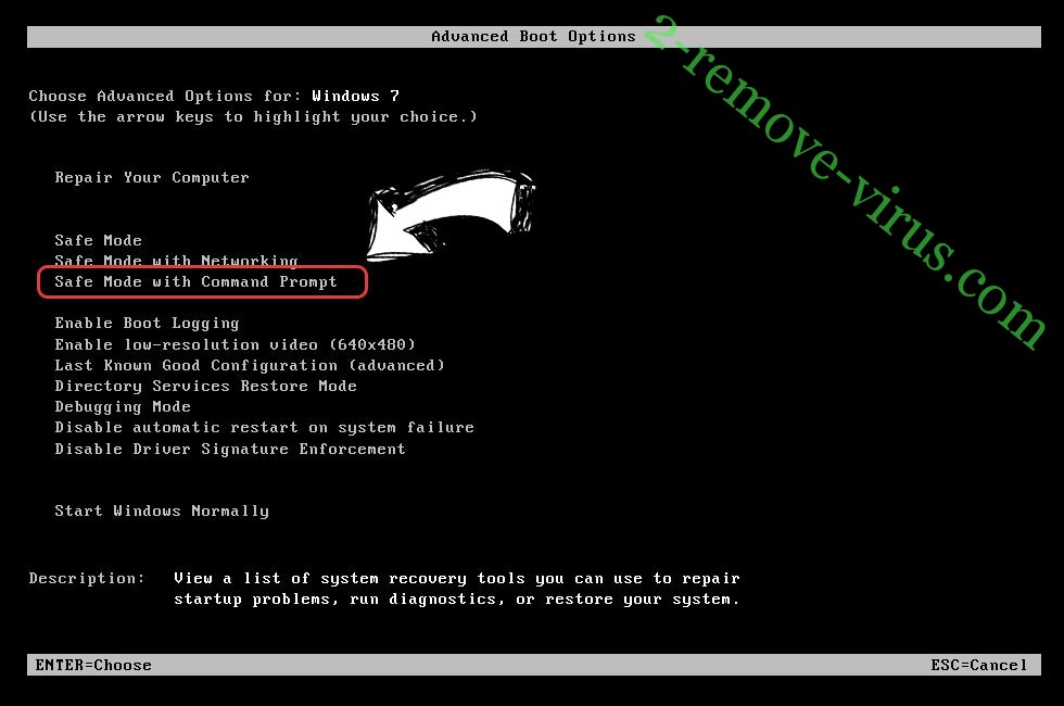 Windows boot menu - command prompt