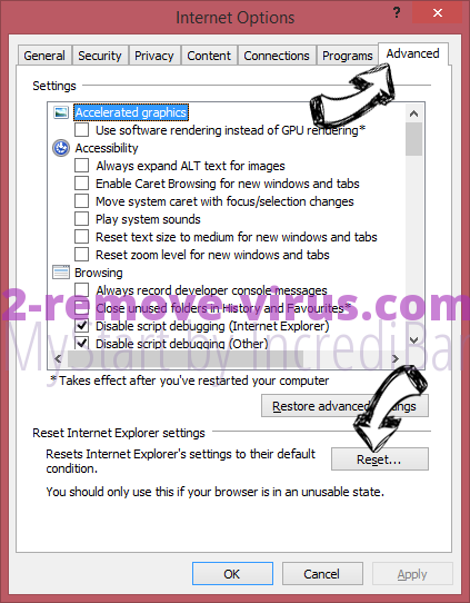 Norton Security Scan Tech Support virus IE reset browser