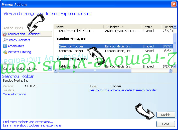 Eco Search IE toolbars and extensions