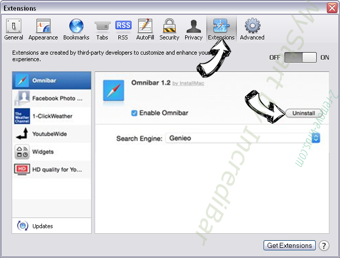 Dnspalenville.exe Safari extensions