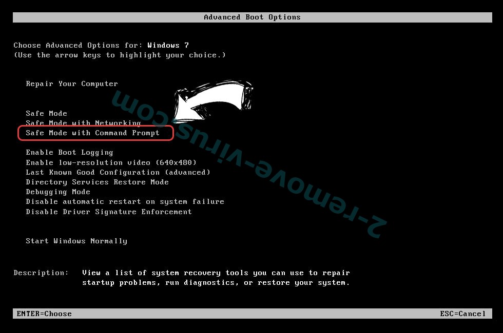 Windows boot menu - command prompt