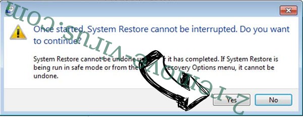 .Efdc file virus ransomware removal - restore message