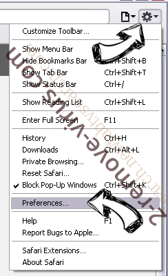 Allinchrome.com Safari menu