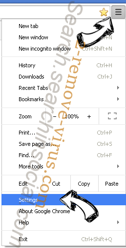 Search.chill-tab.com Chrome menu