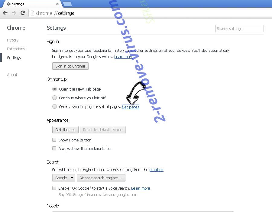 Weekly Hits Browser Hijacker Chrome settings