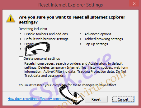 Weekly Hits Browser Hijacker IE reset