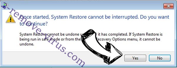 CRYPTCAT Ransomware removal - restore message