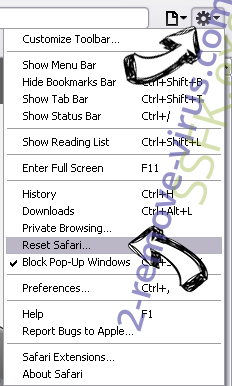 SoccerInferno Safari reset menu