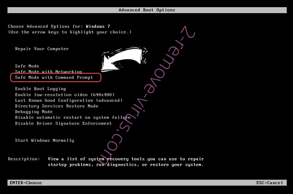 Windows boot menu - command prompt