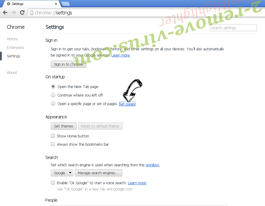 FF Guarded Searching Chrome settings