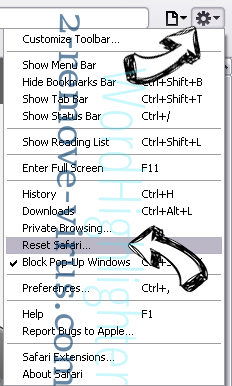 FF Guarded Searching Safari reset menu