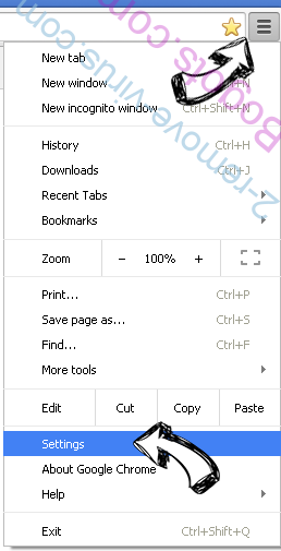 isearch-123.com Chrome menu