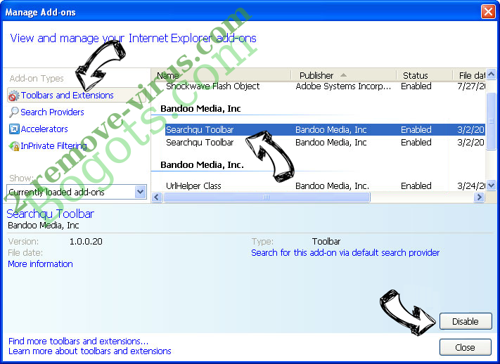 Error A268d3 Scam IE toolbars and extensions