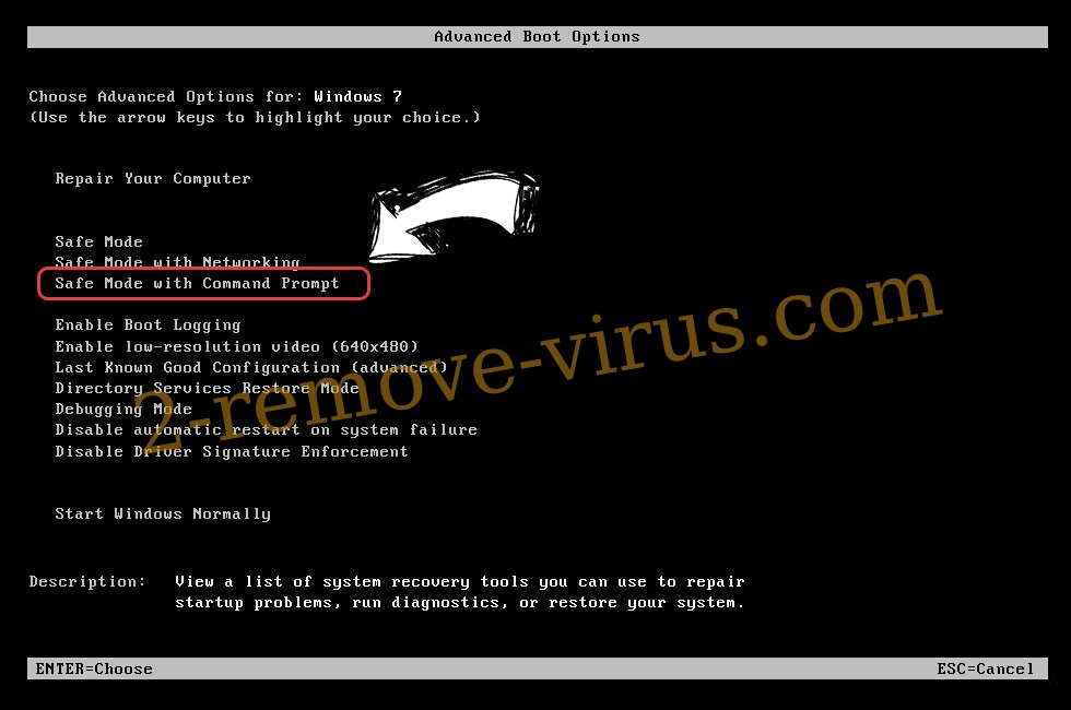 Windows boot menu - command prompt