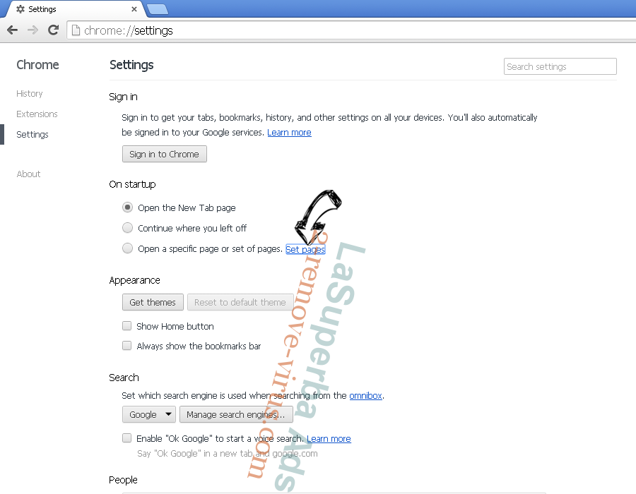 Recipes By inMind New Tab Chrome settings