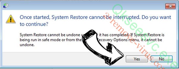 MLF Ransomware removal - restore message