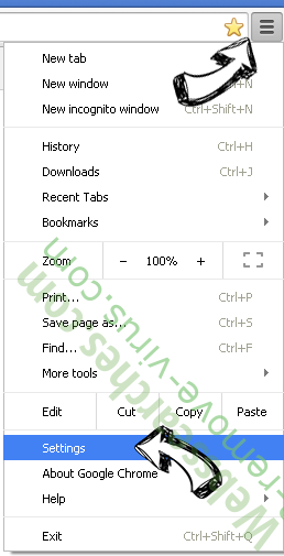 Navegaki.com.br Chrome menu
