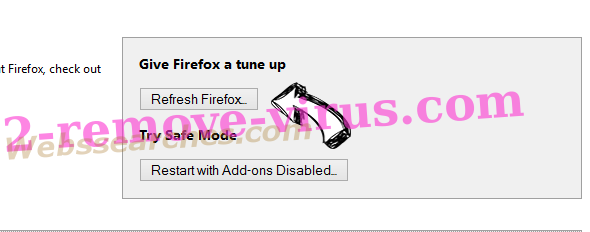 Webssearches.com Firefox reset