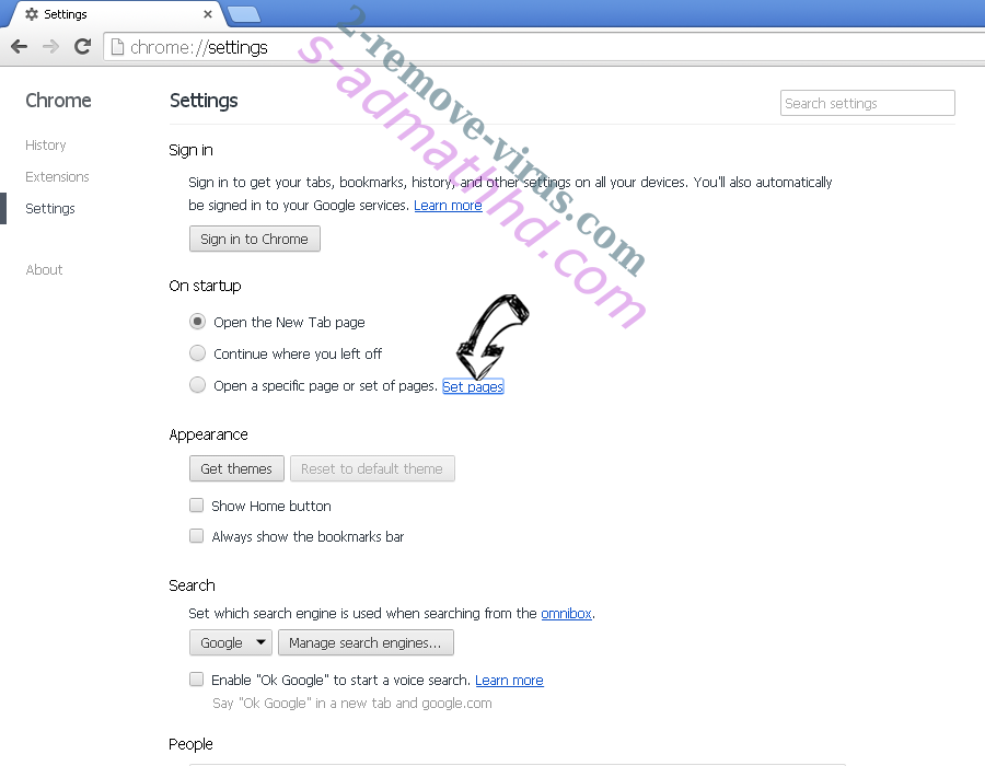 Totopcontent.xyz Chrome settings