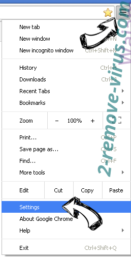 Search.gilpierro.com Chrome menu