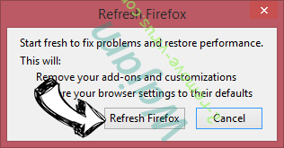 Residelikingminister pop-up ads Firefox reset confirm