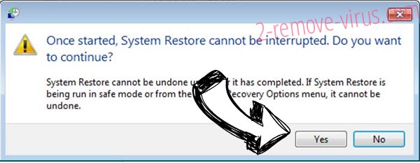 Eeyu ransomware removal - restore message
