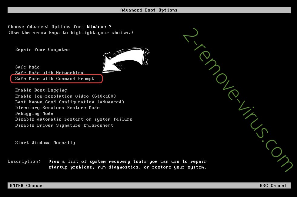 Windows boot menu - command prompt