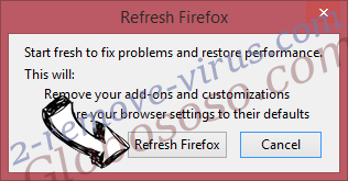 Friendlyerror.com Removal Firefox reset confirm