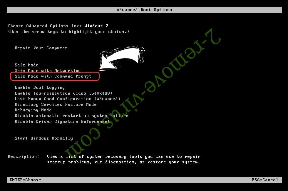 Windows boot menu - command prompt