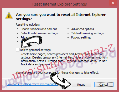 Window Common Manager IE reset