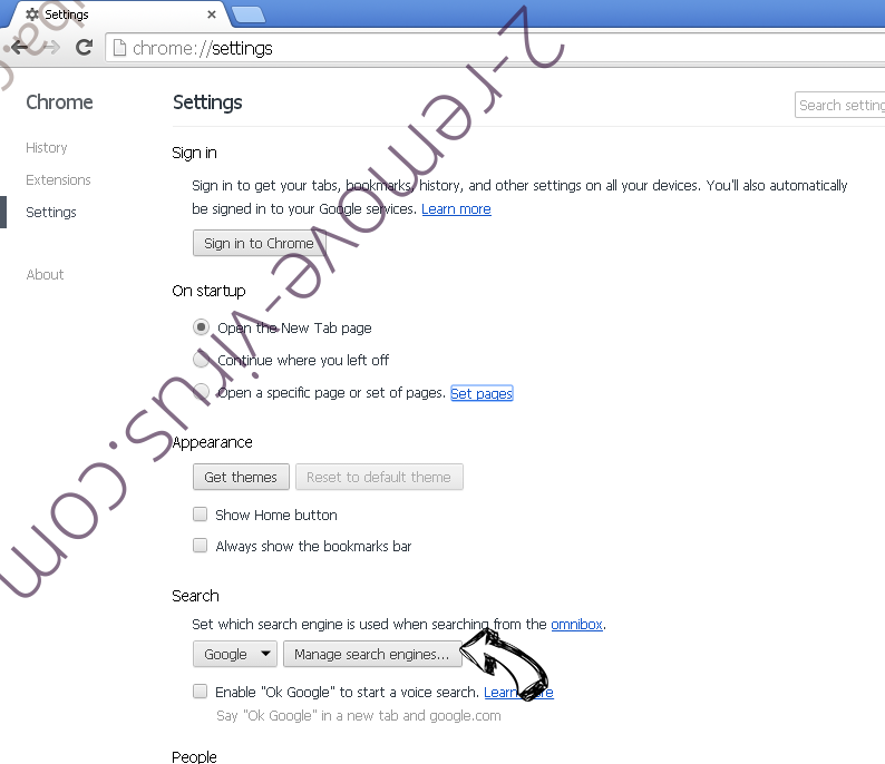 Searchfort.online Chrome extensions disable