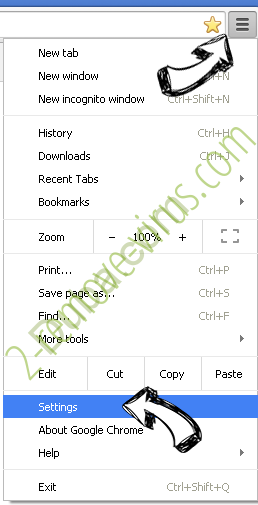 Searchfort.online Chrome menu