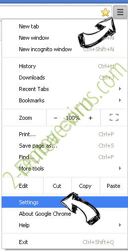 Easy PDF Virus Chrome menu