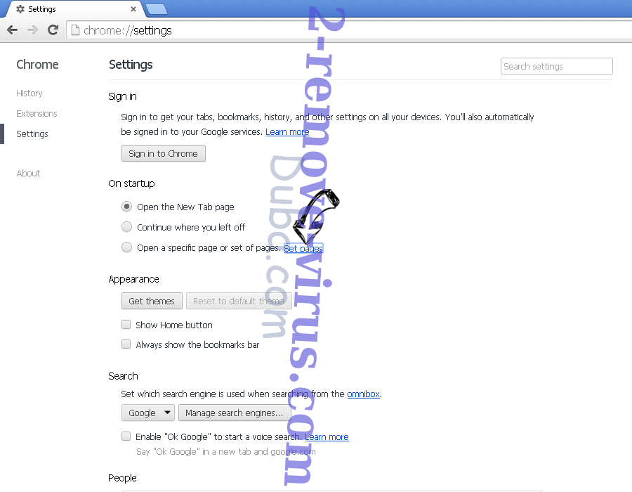 Internet Speed Radar Virus Chrome settings