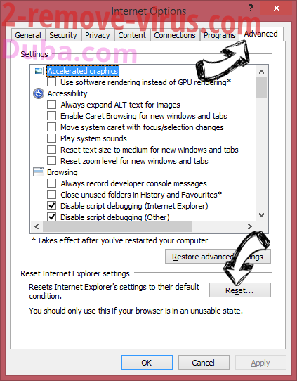 Internet Speed Radar Virus IE reset browser