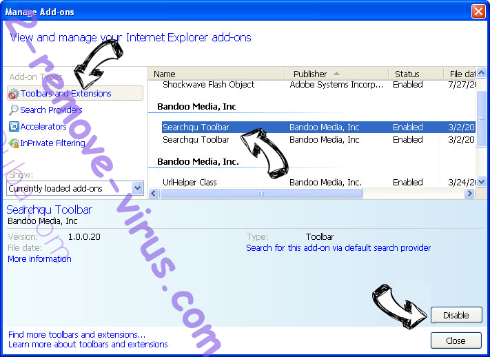 Internet Speed Radar Virus IE toolbars and extensions