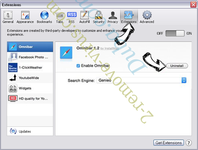 Internet Speed Radar Virus Safari extensions