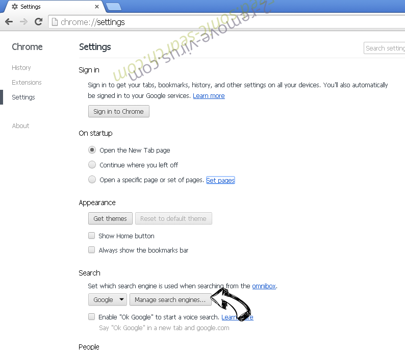 BrowserMe virus Chrome extensions disable